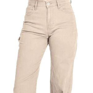 NEW Re-Generation WILLOW Stone High-rise Wide Leg Carpenter Pant (13/31)